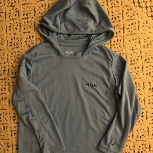 Kids Huk Blue Long Sleeve Shirt (Unisex)